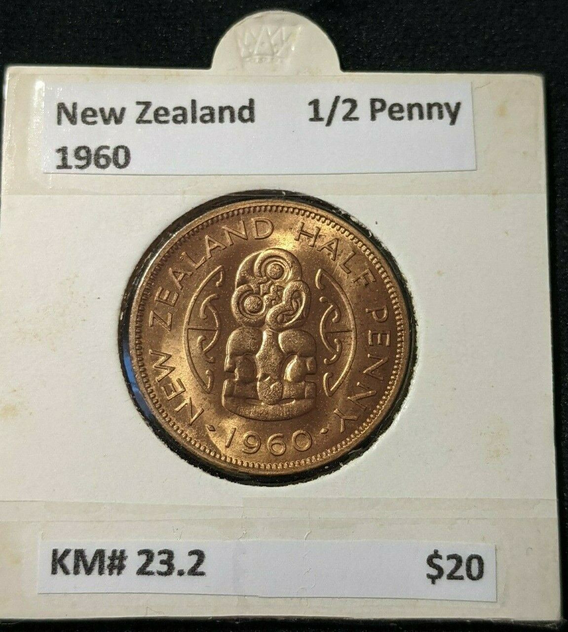 New Zealand 1960 Half Penny 1/2d KM# 23.2 #013