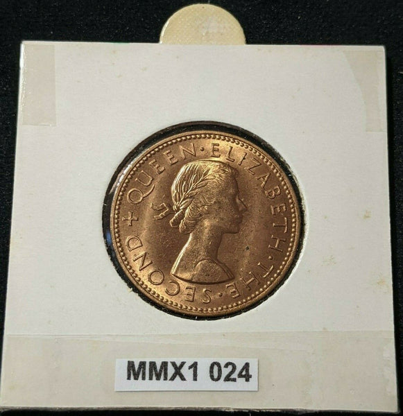 New Zealand 1960 Half Penny 1/2d KM# 23.2 #024