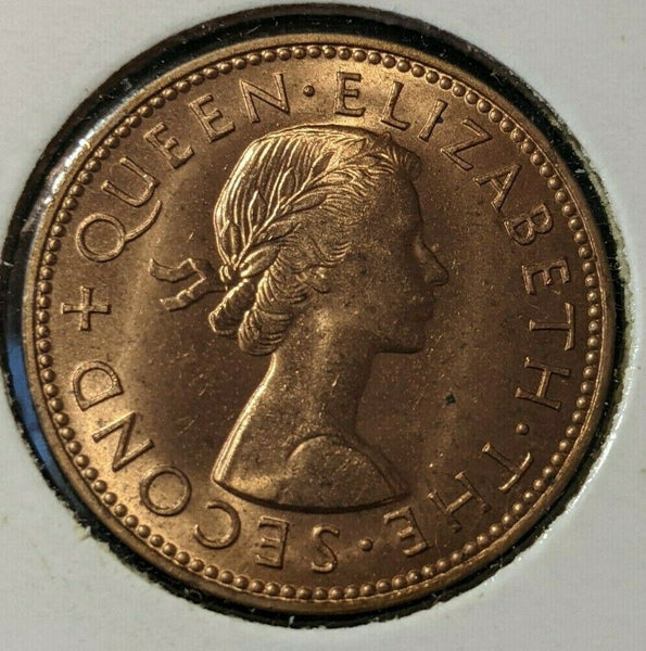 New Zealand 1960 Half Penny 1/2d KM# 23.2 #024
