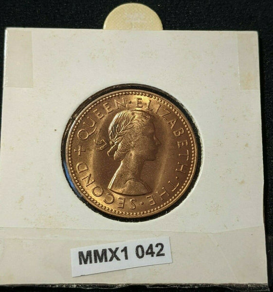 New Zealand 1960 Half Penny 1/2d KM# 23.2 #042