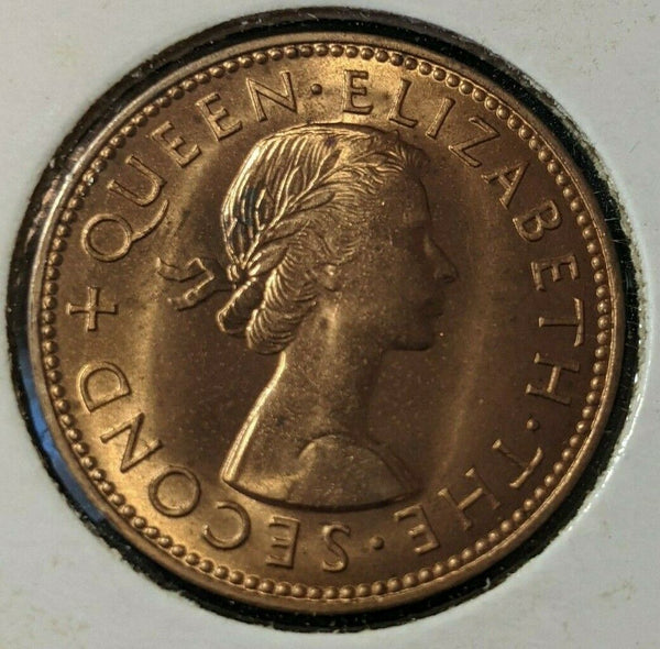 New Zealand 1960 Half Penny 1/2d KM# 23.2 #042