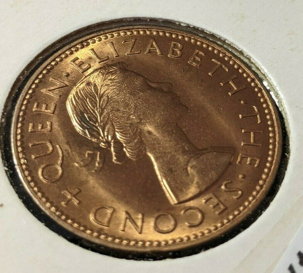 New Zealand 1960 Half Penny 1/2d KM# 23.2 #042