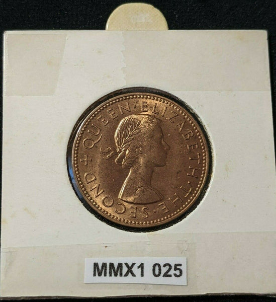 New Zealand 1960 Half Penny 1/2d KM# 23.2 #025