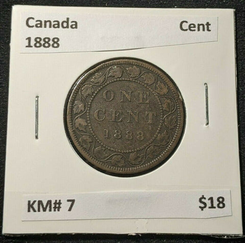 Canada 1888 Cent KM# 7 #1201