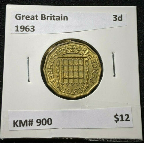 Great Britain 1963 Threepence 3d KM# 900 #852