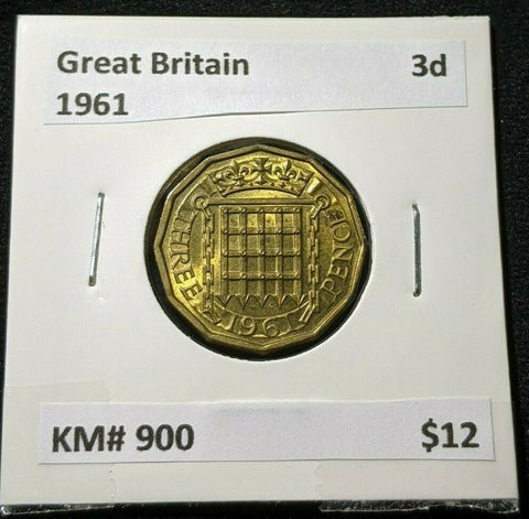 Great Britain 1961 Threepence 3d KM# 900 #875