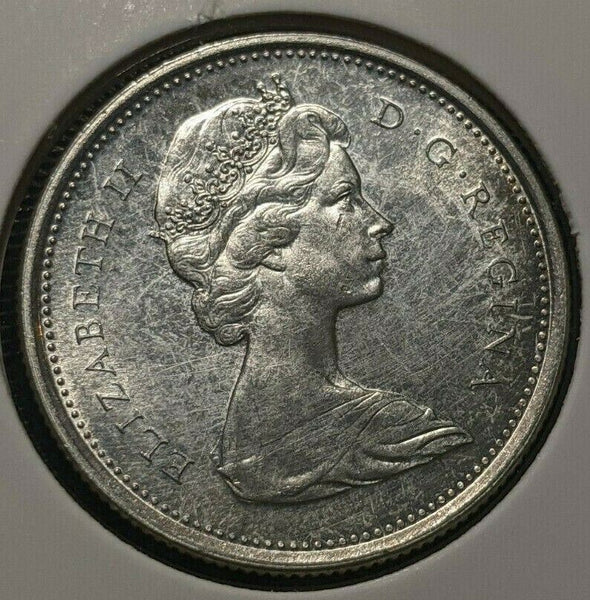 Canada 1967 PL Proof Like 25 Cents KM# 68 Scratches #1182