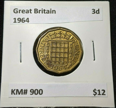 Great Britain 1964 Threepence 3d KM# 900 #863