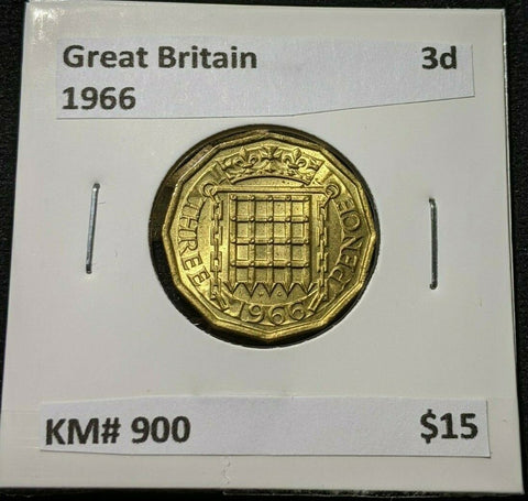 Great Britain 1966 Threepence 3d KM# 900 #859