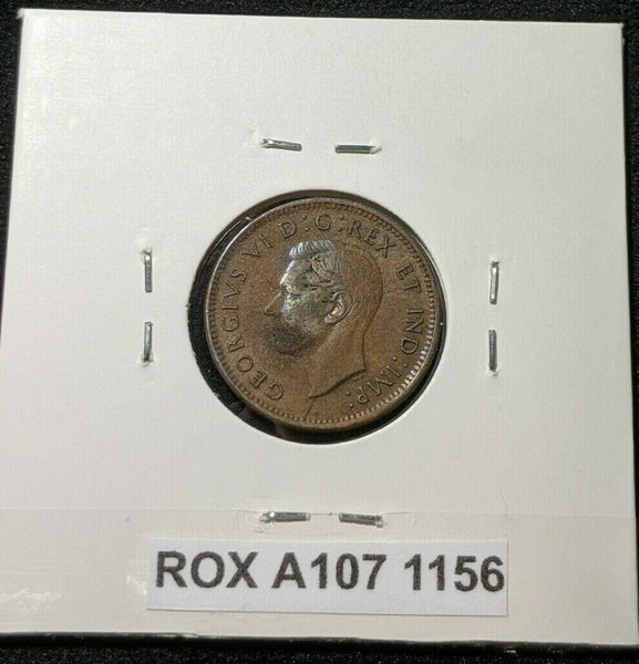 Canada 1941 Cent KM# 32 Die Crack under the king #1156