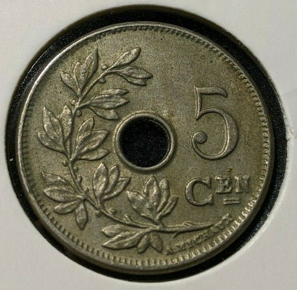 Belgium 1905 5 Centimes A. MICHAUX KM# 54 #1912