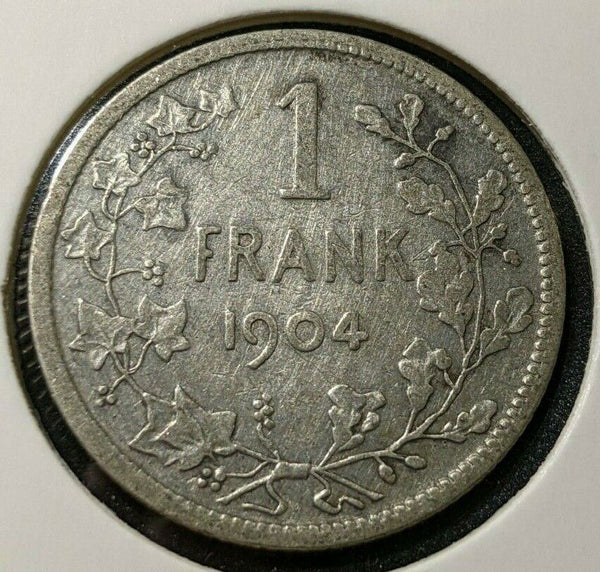 Belgium 1904 Franc KM# 56.1 Cleaned #526