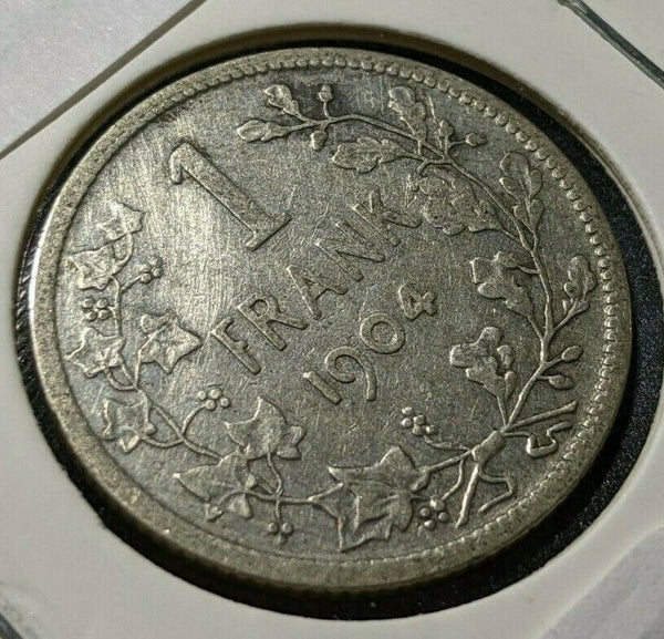 Belgium 1904 Franc KM# 56.1 Cleaned #526