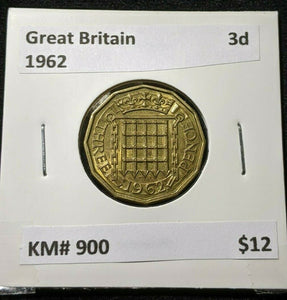 Great Britain 1962 Threepence 3d KM# 900 #858