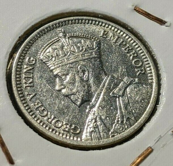 New Zealand 1933 3 Pence Threepence 3d KM# 1 #129