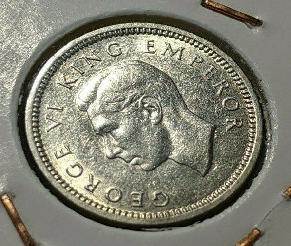New Zealand 1939 3 Pence Threepence 3d KM# 7 #112