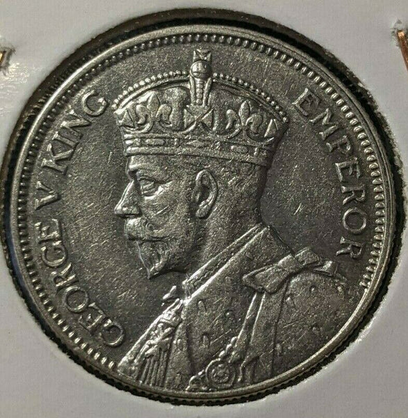 New Zealand 1933 Shilling KM# 3 Scratches #035