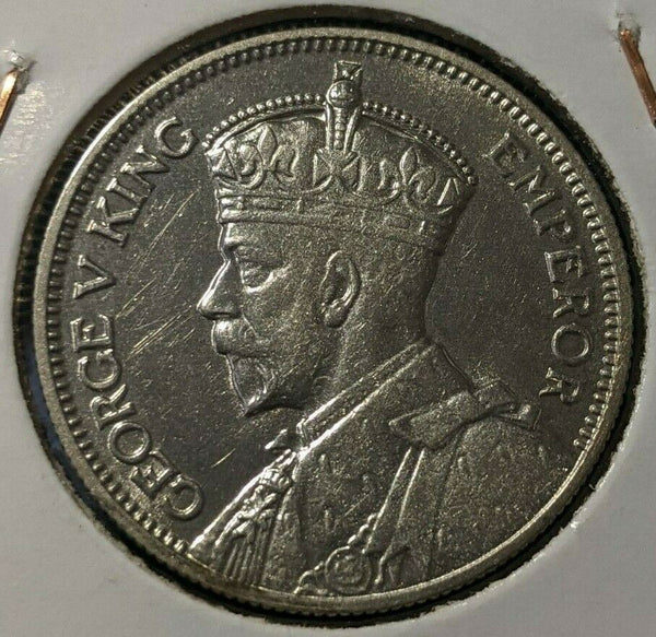 New Zealand 1933 Shilling KM# 3 Scratches #029