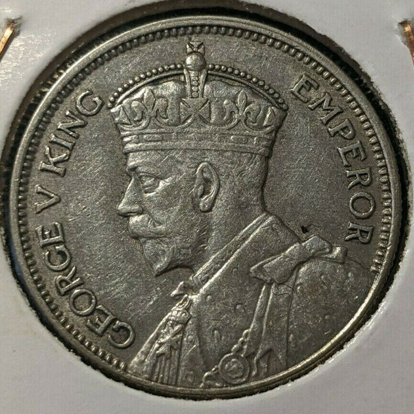 New Zealand 1933 Shilling KM# 3 Scratches #002