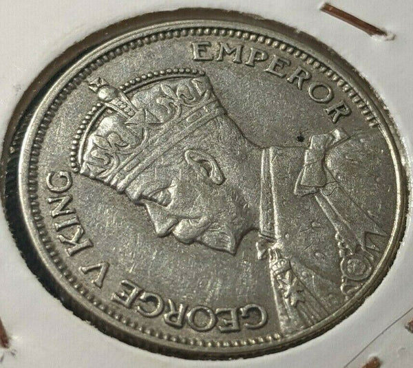 New Zealand 1933 Shilling KM# 3 Scratches #002