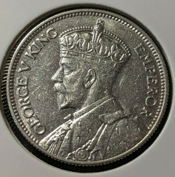 New Zealand 1935 Shilling KM# 3 Scratches #011