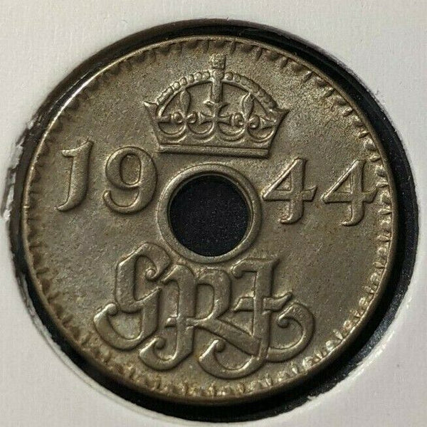 New Guinea 1944 3 Pence KM# 10 Scratches #092