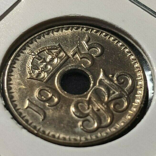 New Guinea 1935 3 Pence KM# 3 Scratches #005