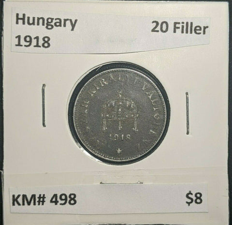 Hungary 1918 20 Filler KM# 498 #784