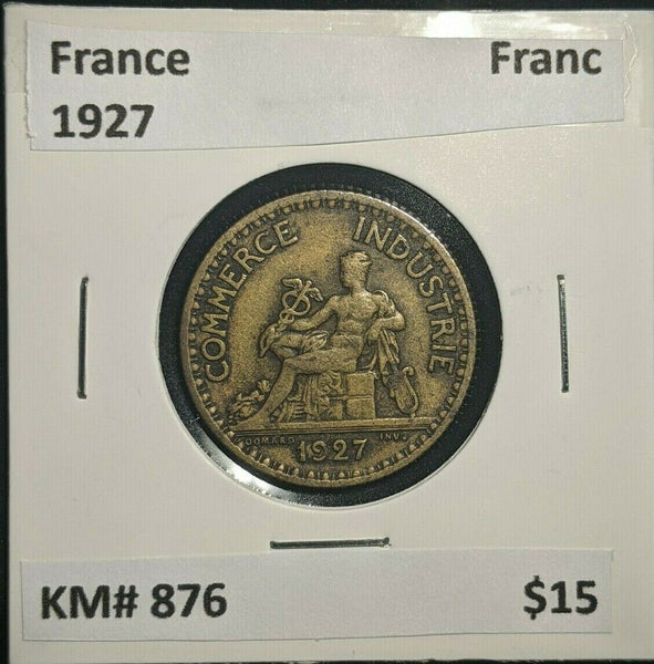 France 1927 Franc KM# 876 #270