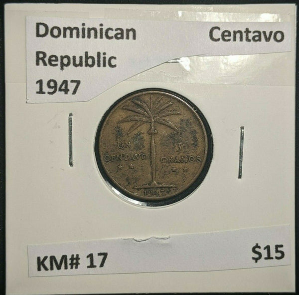 Dominican Republic 1947 Centavo KM# 17 #88