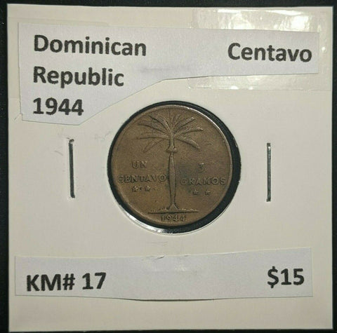 Dominican Republic 1944 Centavo KM# 17 #80