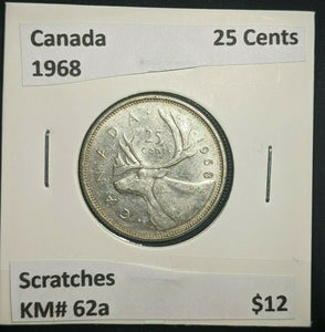 Canada 1968 25 Cents KM# 62a Scratches #71
