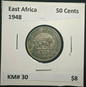 East Africa 1948 50 Cents KM# 30 #1448  #15B