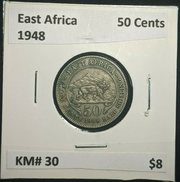 East Africa 1948 50 Cents KM# 30 #1448  #15B