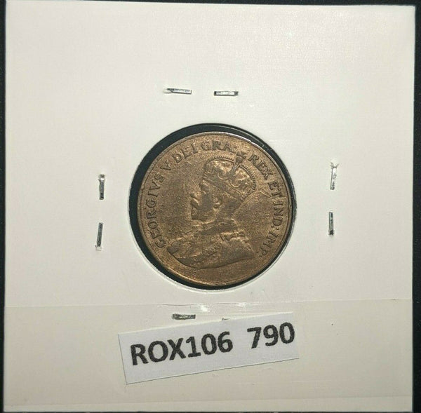 Canada 1921 Cent KM# 28 Rim Damage #790