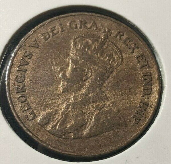 Canada 1921 Cent KM# 28 Rim Damage #790