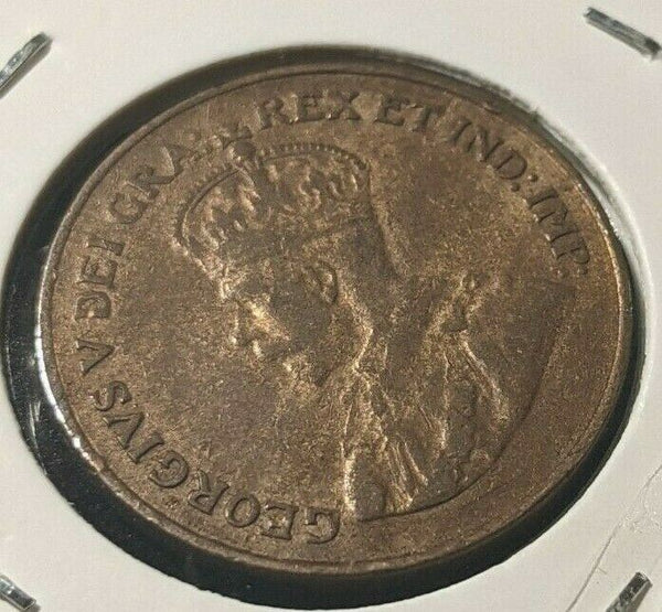 Canada 1921 Cent KM# 28 Rim Damage #790