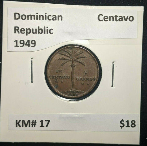 Dominican Republic 1949 Centavo KM# 17 #102