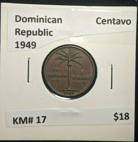 Dominican Republic 1949 Centavo KM# 17 #85