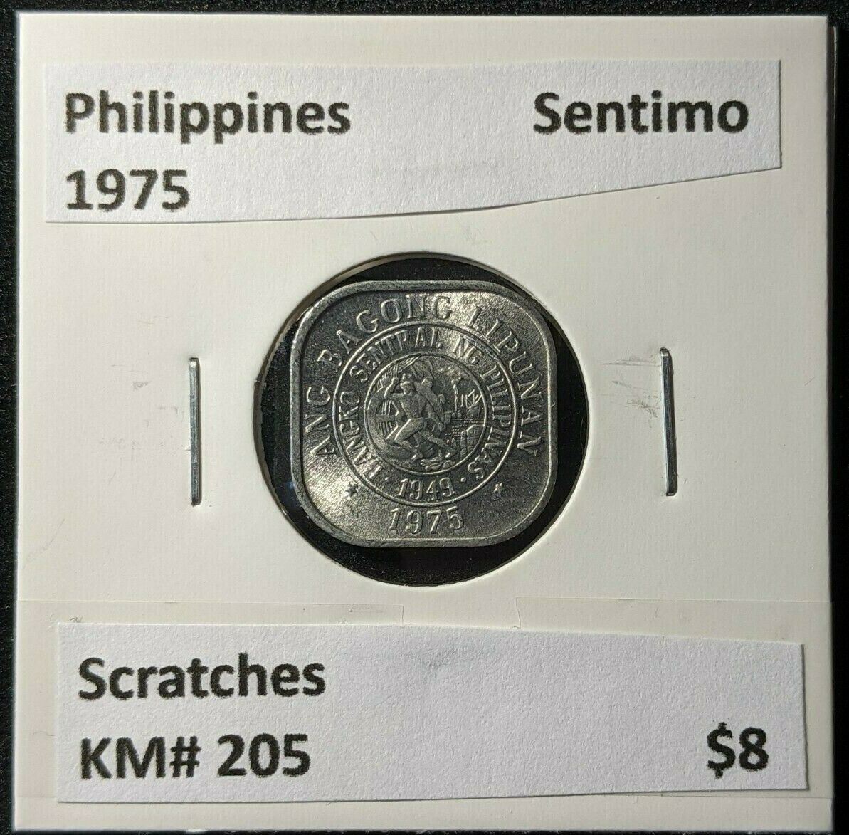 Philippines 1975 Sentimo KM# 205 Scratches #1857