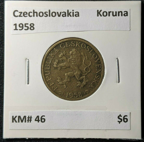 Czechoslovakia 1958 Koruna KM# 46 #1957  #11A