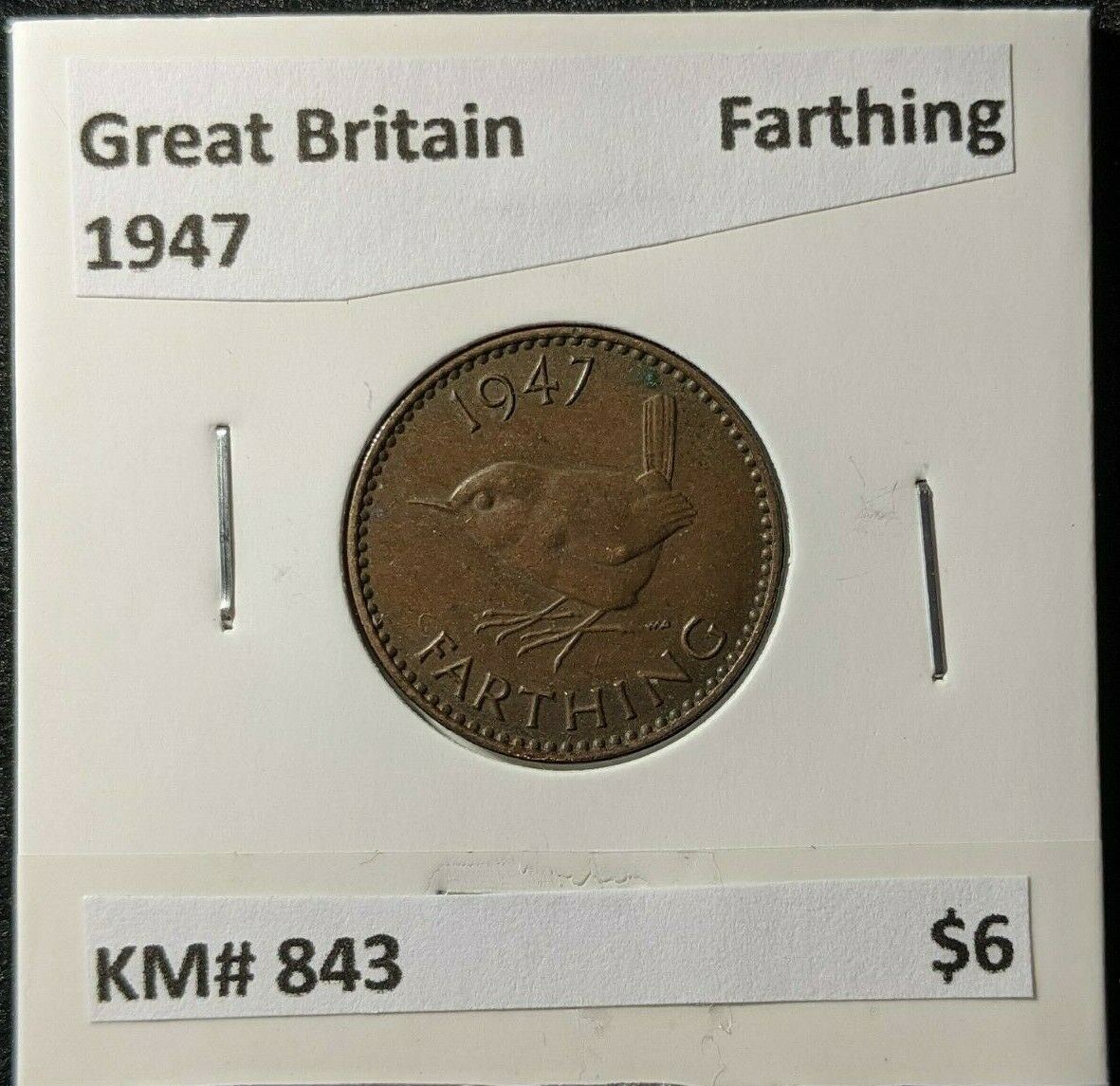 Great Britain 1947 Farthing 1/4dKM# 843 #1885