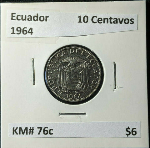 Ecuador 1964 10 Centavos KM# 76c #1936    #15B