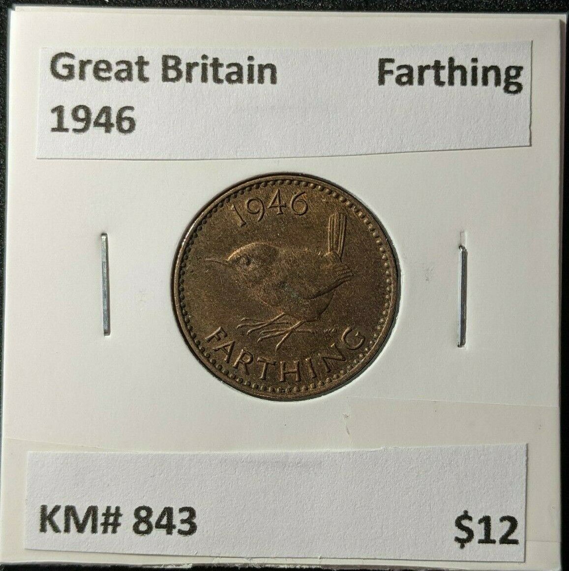 Great Britain 1946 Farthing 1/4dKM# 843 #1871   #16A