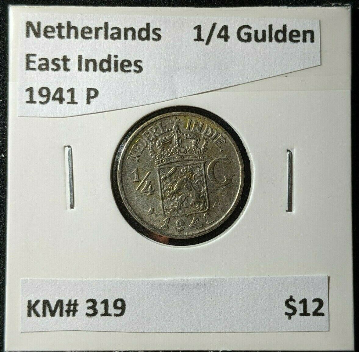 Netherlands East Indies 1941 P 1/4 Gulden KM# 319 #1421