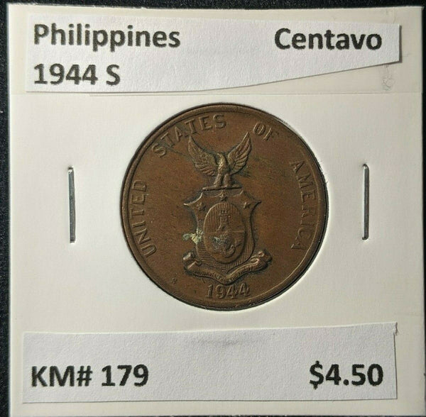 Philippines 1944 S Centavo KM# 179 #1437