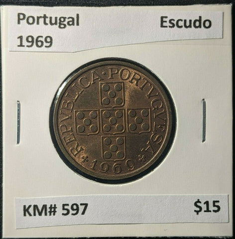 Portugal 1969 Escudo KM# 597 #462