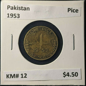 Pakistan 1953 Pice KM# 12 #410