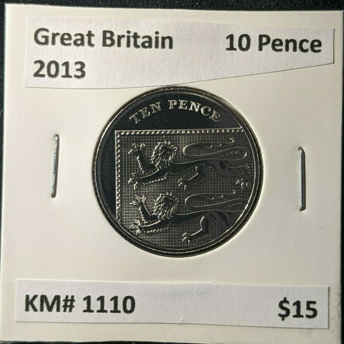 Great Britain 2013 10 Pence KM# 1110 #390