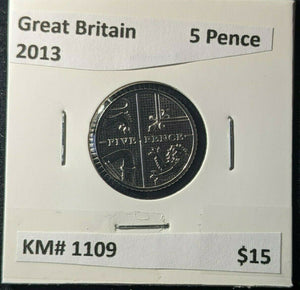 Great Britain 2013 5 Pence KM# 1109 #383